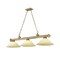 Z-Lite Cordon 3 Light Billiard, Rubbed Brass & Golden Mottle 2306-3RB-GM16 - alternate 1
